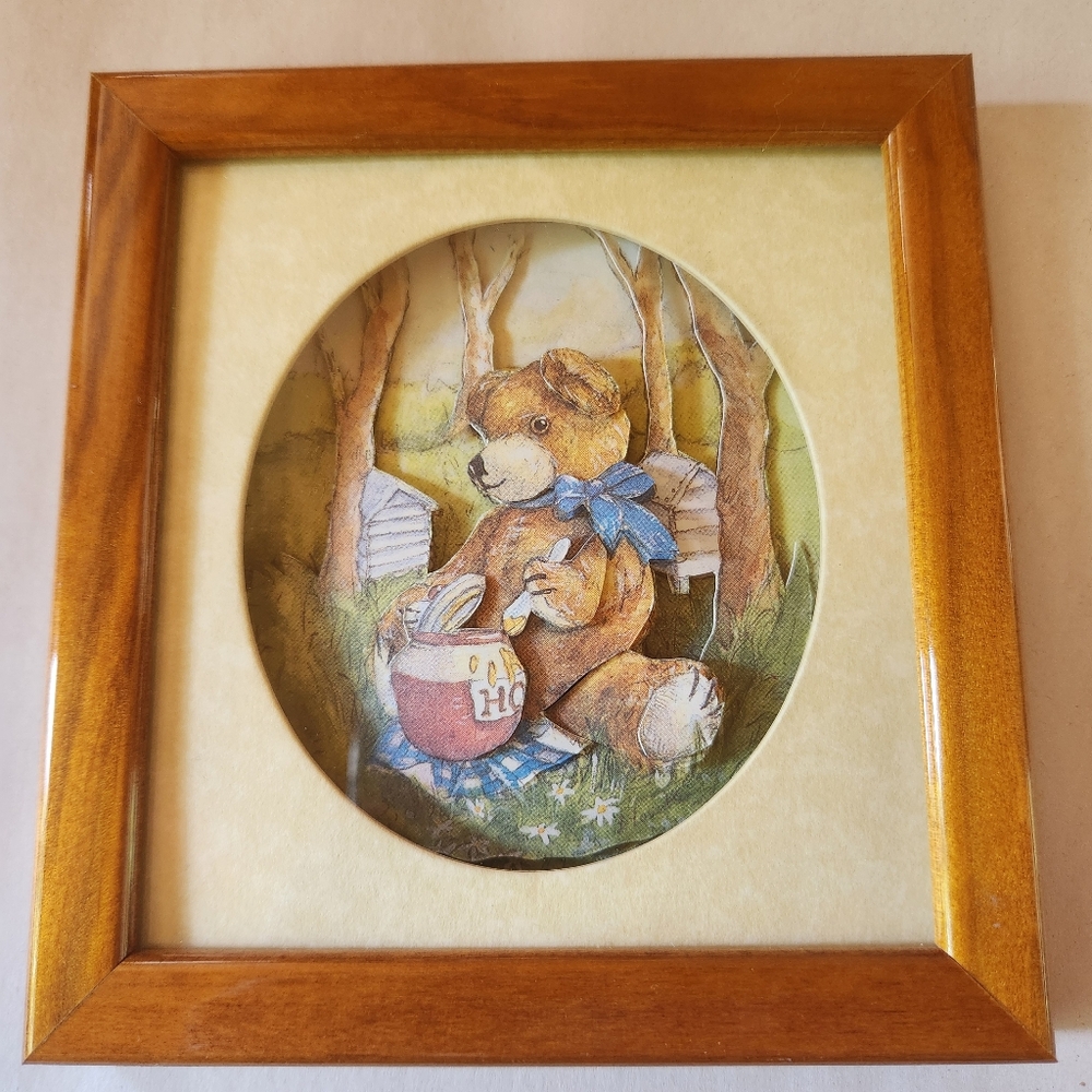 Decoupage Living Pictures by John Ellam - Honey Bear